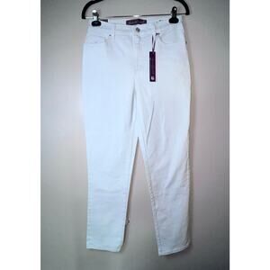 Gloria Vanderbilt Amanda 6 NWT Light Blue Jeans Classic Rise Tapered Leg Stretch